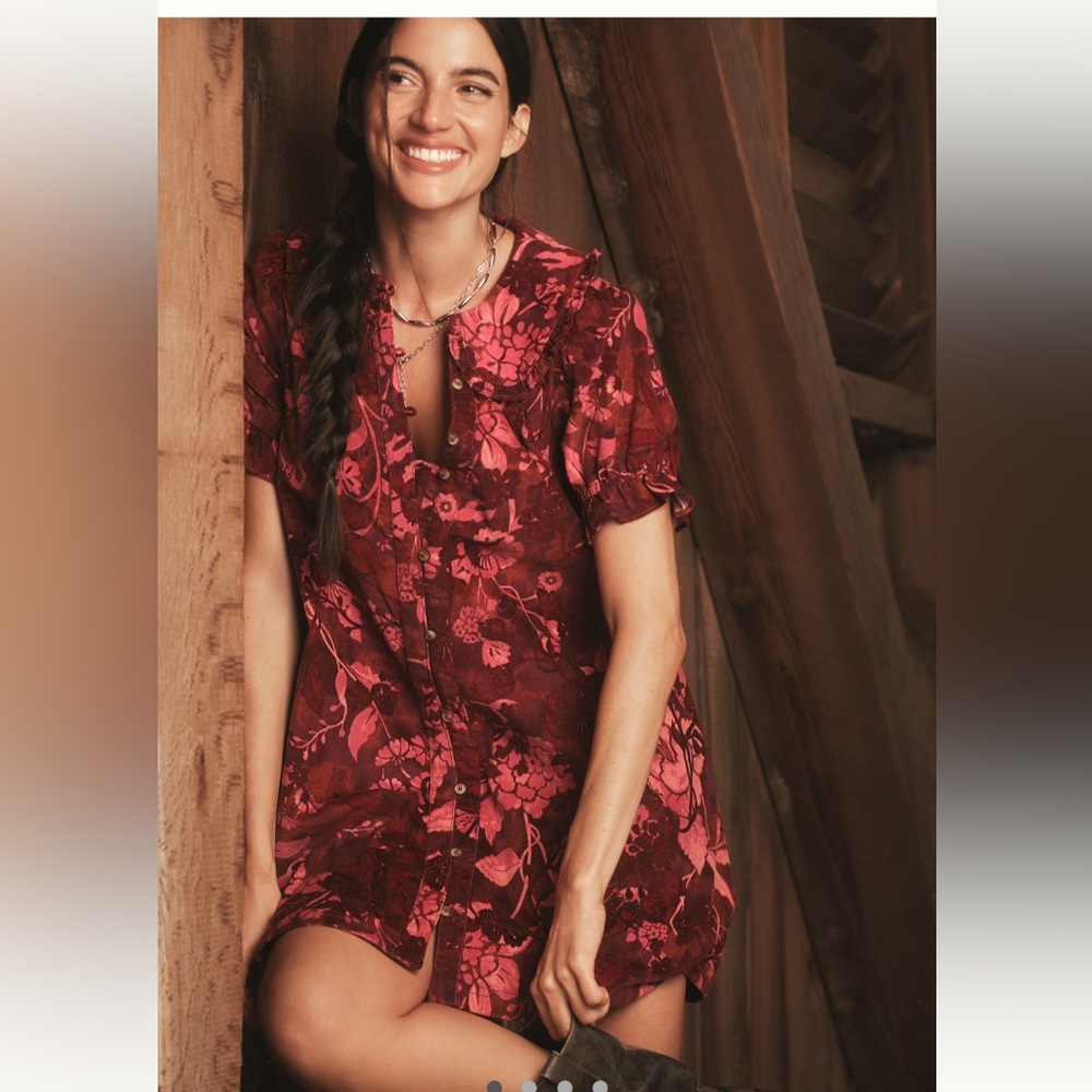 NWOT Anthropologie Pilcro Keira corduroy mini dress - Picture 2 of 6